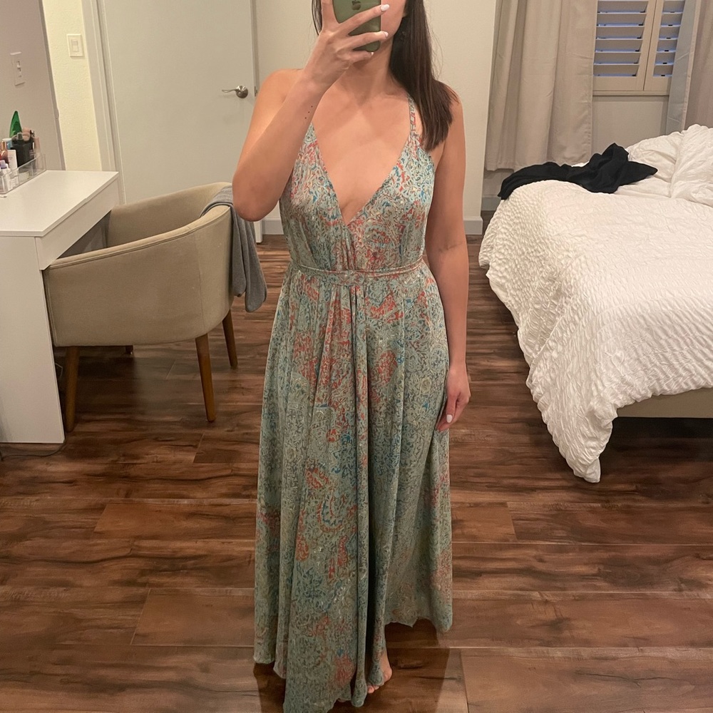 Multi-colored maxi dress